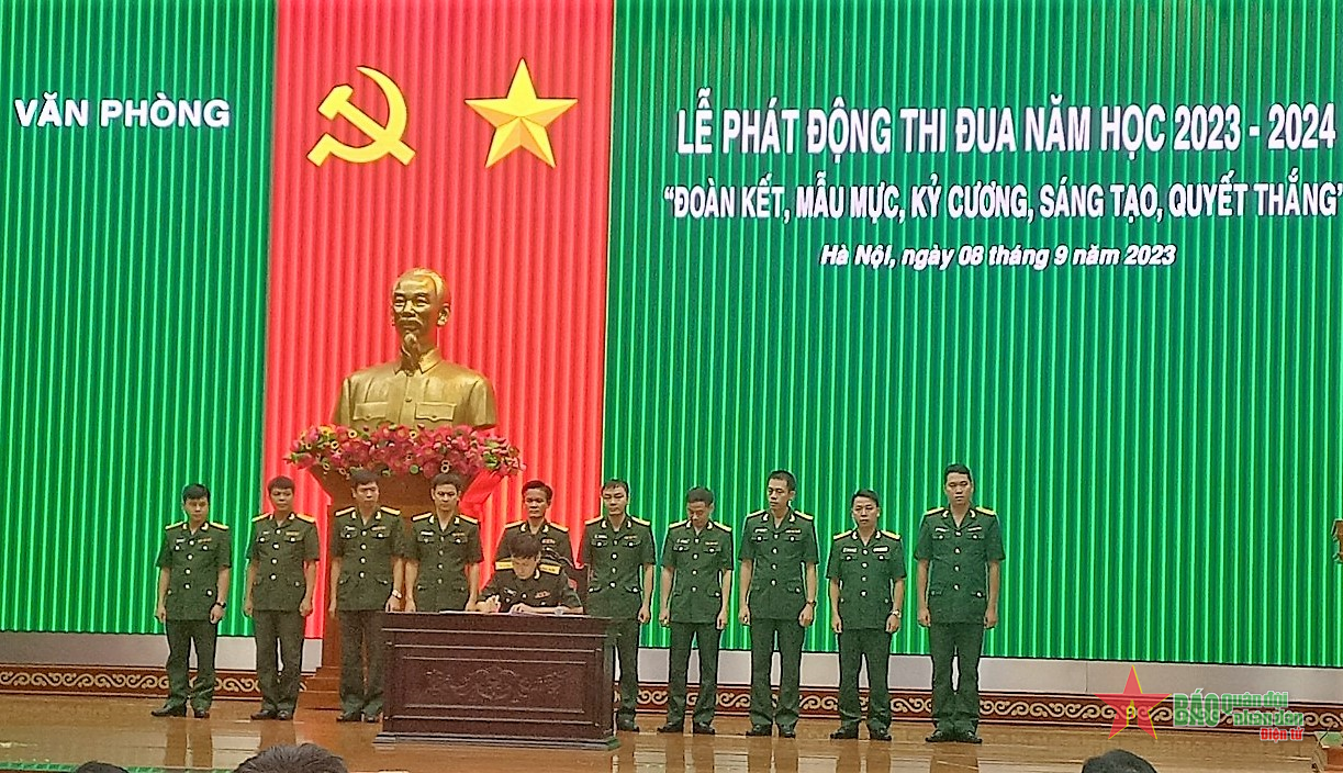 Văn phòng Học viện Chính trị phát động thi đua năm học 2023-2024